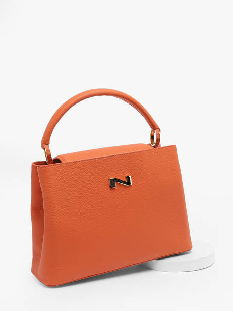 Sac à Main Magnolia Cuir Nathan baume Orange eden 3 vue secondaire 2