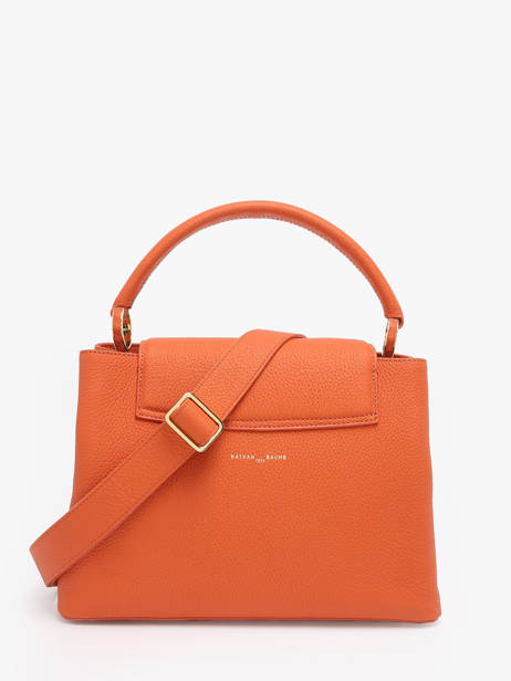 Sac à Main Magnolia Cuir Nathan baume Orange eden 3 vue secondaire 4