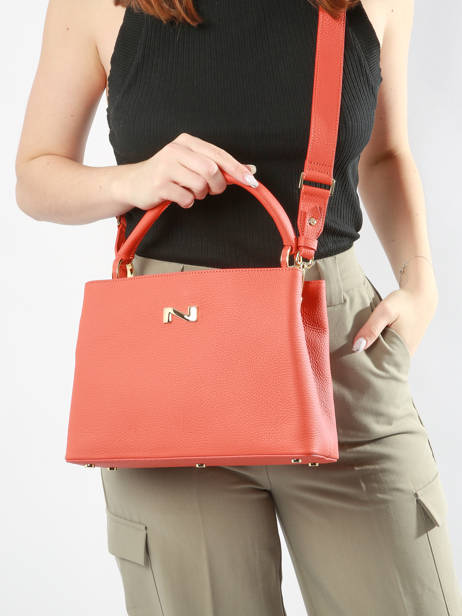 Sac à Main Magnolia Cuir Nathan baume Orange eden 3 vue secondaire 1