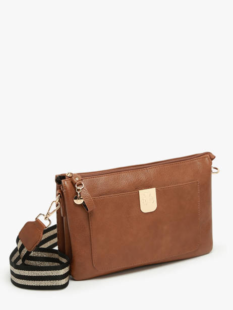 Sac Bandoulière Ajoure Lulu castagnette Marron ajoure WINTER vue secondaire 2