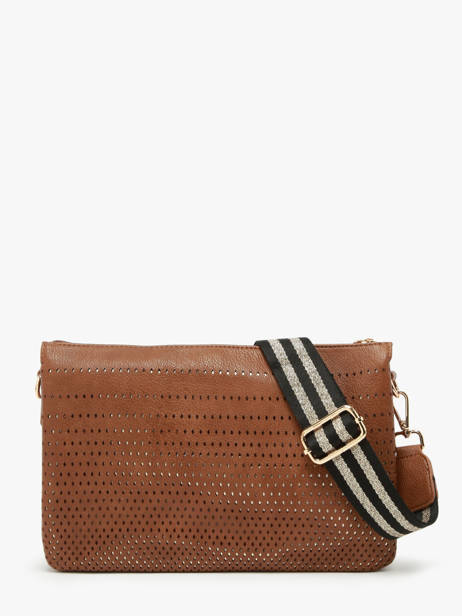 Sac Bandoulière Ajoure Lulu castagnette Marron ajoure WINTER vue secondaire 4