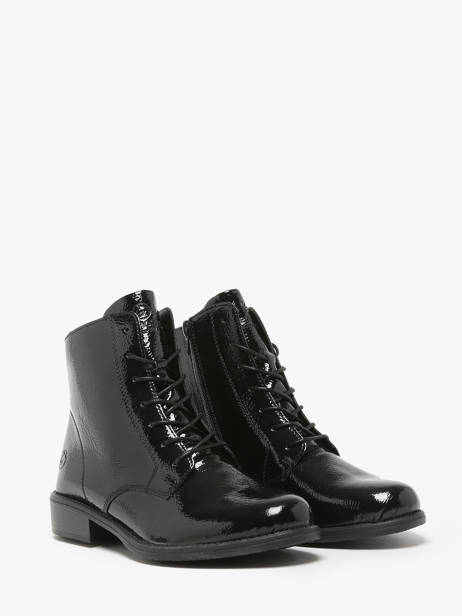 Bottines En Cuir Remonte Noir women - D0F73-00 vue secondaire 2
