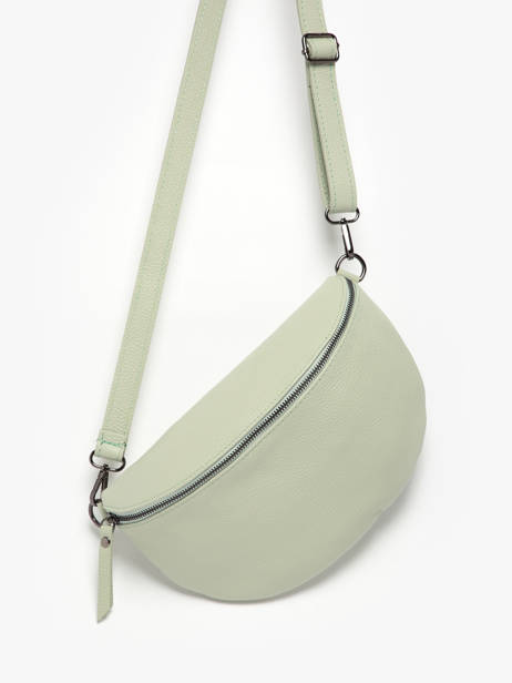Sac Banane Caviar Cuir Milano Vert caviar CA21123 vue secondaire 2