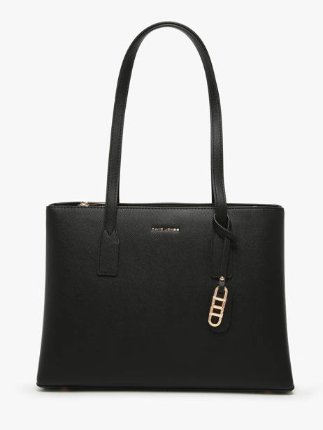 Sac Porté épaule Saffiano David jones Noir saffiano CM7468