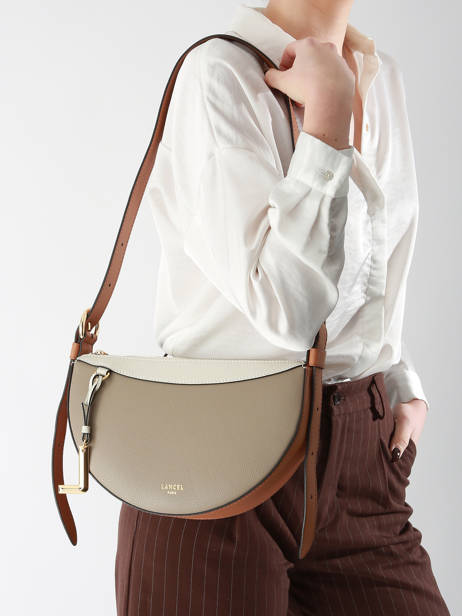 Sac Bandoulière Faubourg Cuir Lancel Blanc faubourg A13545 vue secondaire 1