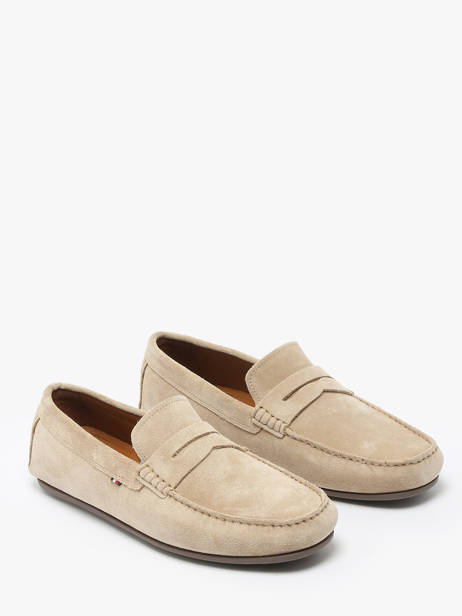 Mocassins En Cuir Tommy hilfiger Beige men 49980F7 vue secondaire 2