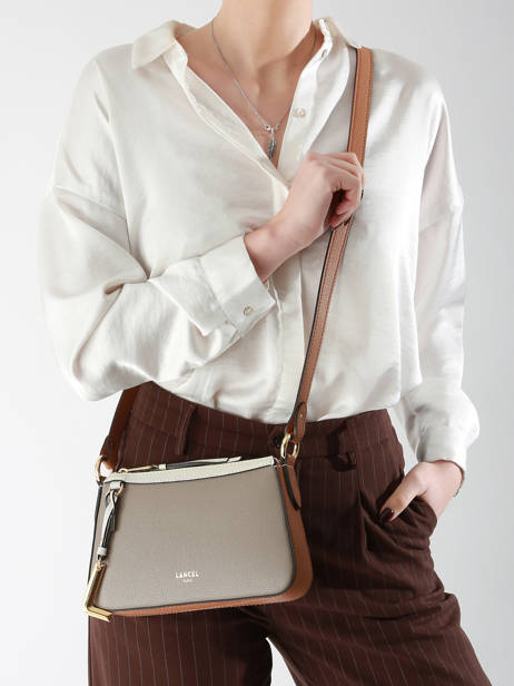 Sac Bandoulière Faubourg Cuir Lancel Blanc faubourg A13544 vue secondaire 1