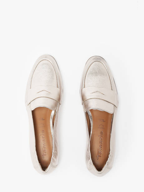 Mocassins En Cuir Tamaris Or women 42 vue secondaire 4