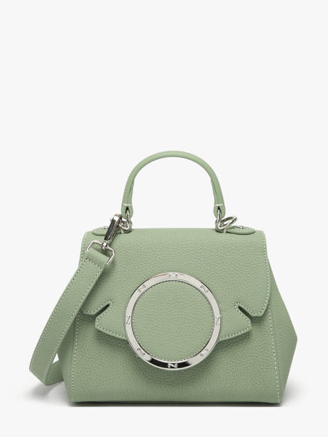 Sac Porté Main Yumi Cuir Nathan baume Vert ginkgo 4