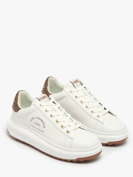 Sneakers Kapri Lug Maison En Cuir Karl lagerfeld Blanc women KL67538M vue secondaire 2