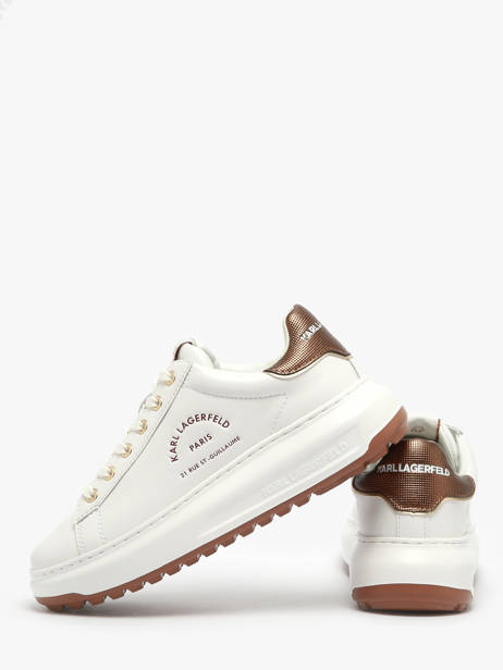Sneakers Kapri Lug Maison En Cuir Karl lagerfeld Blanc women KL67538M vue secondaire 3