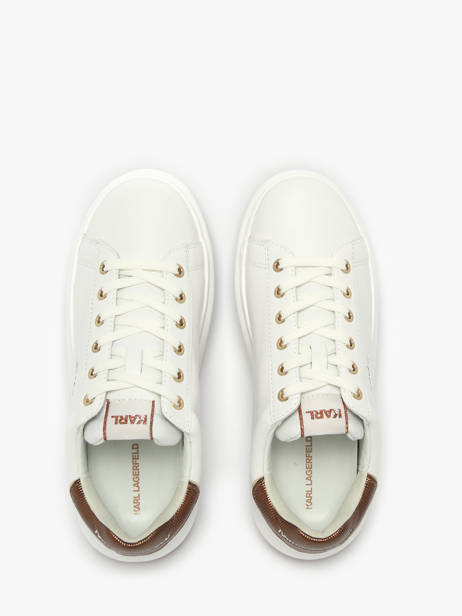 Sneakers Kapri Lug Maison En Cuir Karl lagerfeld Blanc women KL67538M vue secondaire 4