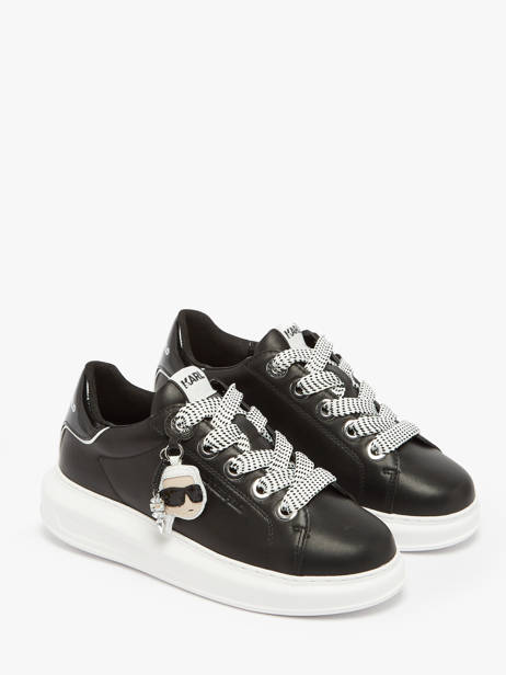 Sneakers Kapri Nft Twin En Cuir Karl lagerfeld Noir women KL62576T vue secondaire 2