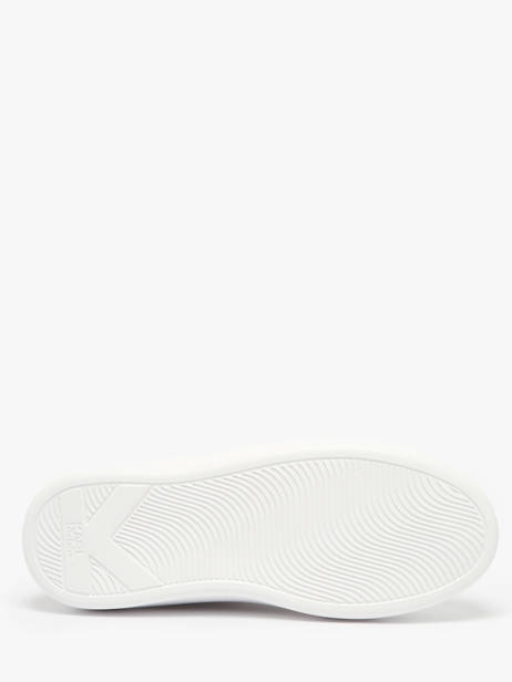 Sneakers Kapri Signiature Embossed En Cuir Karl lagerfeld Blanc women KL62511A vue secondaire 5
