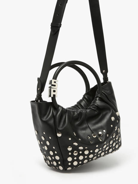 Mini Cabas Domino En Cuir Sonia rykiel Noir domino SA55LE14 vue secondaire 2