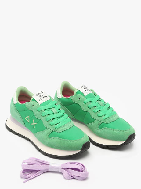 Sneakers Ally Solid Nylon Sun68 Vert women Z35201 vue secondaire 2