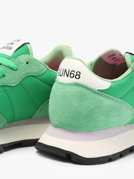 Sneakers Ally Solid Nylon Sun68 Vert women Z35201 vue secondaire 3