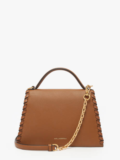 Sac Bandoulière K Signature Cuir Karl lagerfeld Marron k signature A2W30005 vue secondaire 4