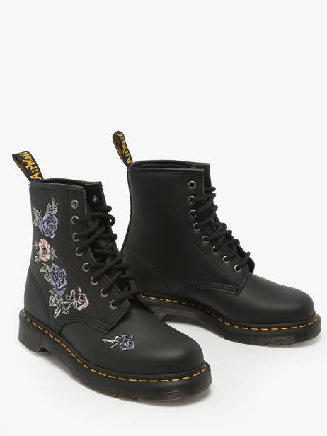 Boots 1460 Vonda En Cuir Dr martens Noir women 40690001 vue secondaire 2