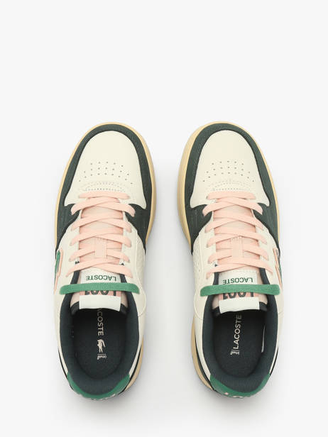 Sneakers L001 Set En Cuir Lacoste Blanc women 9SFA0088 vue secondaire 4