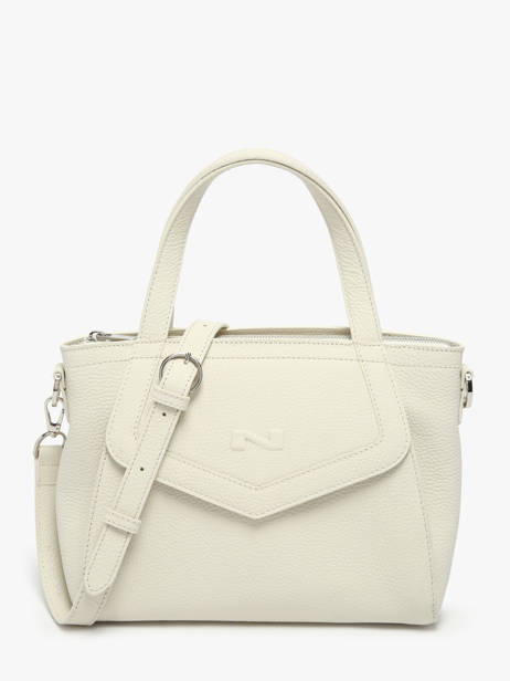Sac à Main Cacao Cuir Nathan baume Beige candy 6