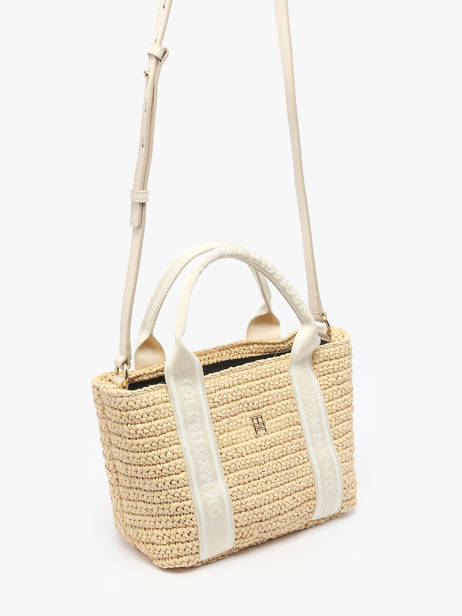 Sac Porté épaule Th Spring Logo Polyurethane Tommy hilfiger Blanc th spring logo AW17199 vue secondaire 2
