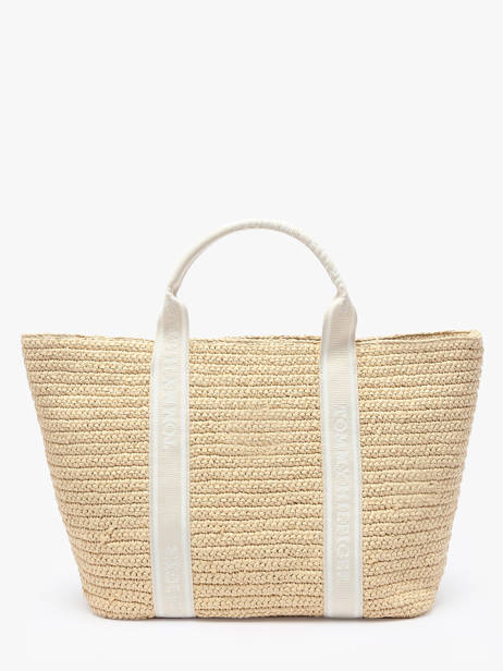 Sac Porté Main Th Spring Logo Polyurethane Tommy hilfiger Blanc th spring logo AW17196 vue secondaire 4
