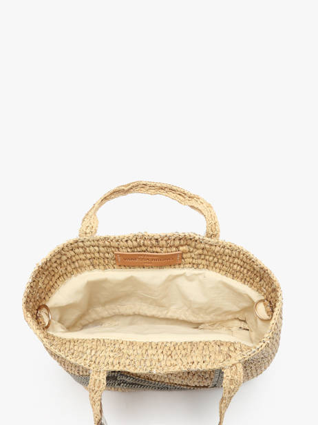 Sac Bandoulière Cabas Raphia Raphia Vanessa bruno Beige cabas raphia 30V40410 vue secondaire 3