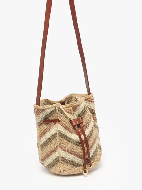 Sac Bandoulière Cabas Jute Vanessa bruno Multicolore cabas 37V40769 vue secondaire 2