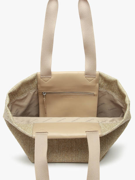 Sac Porté épaule Ck Raffia Raphia Calvin klein jeans Beige ck raffia K613174 vue secondaire 3
