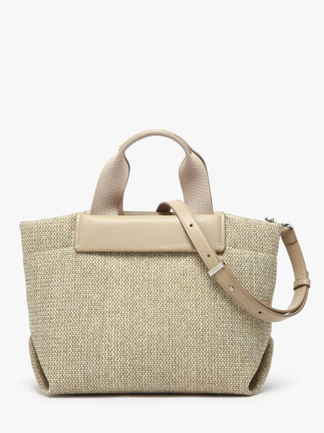 Sac Bandoulière Ck Raffia Raphia Calvin klein jeans Beige ck raffia K613026 vue secondaire 4