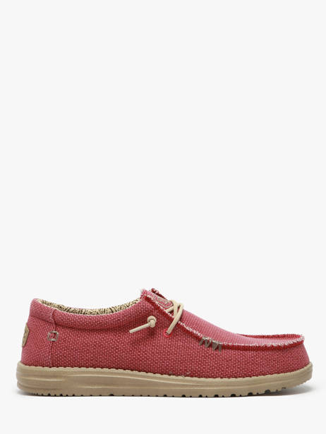 Mocassins Wally Braided Hey dude Rouge men 40003