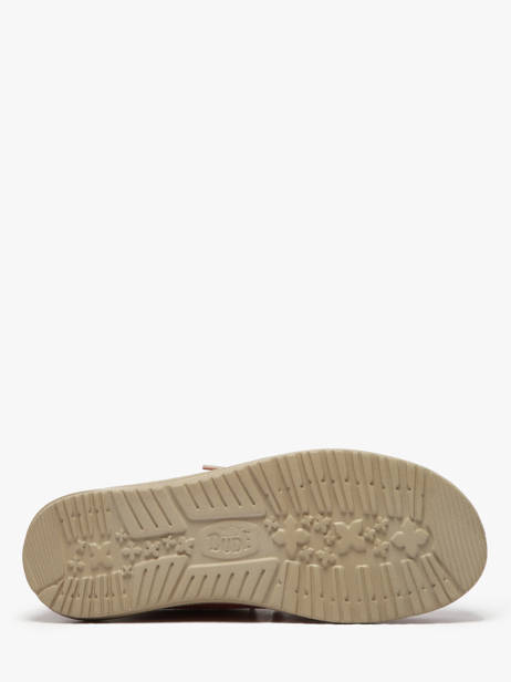 Mocassins Wally Braided Hey dude Rouge men 40003 vue secondaire 5