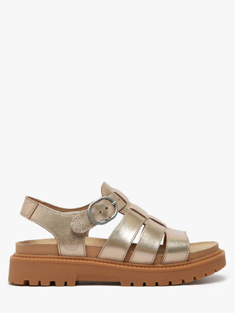 Sandales Clairemont Way En Cuir Timberland Or women 2Q1PN751