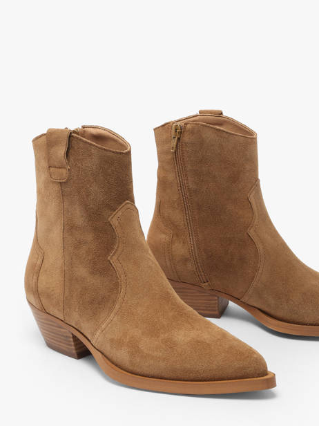 Santiags Western En Cuir Alpe Marron women 50121101 vue secondaire 2