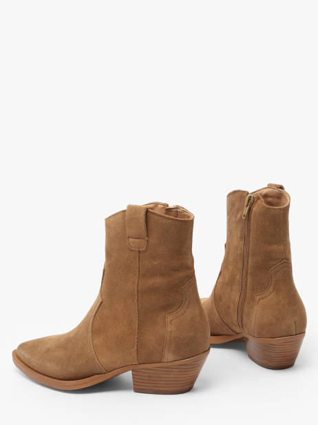 Santiags Western En Cuir Alpe Marron women 50121101 vue secondaire 3