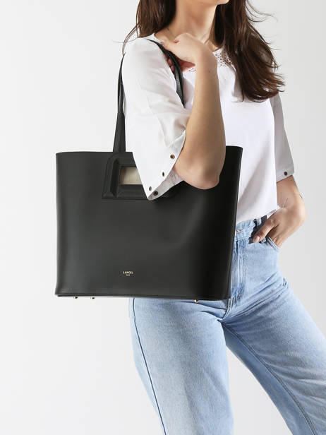 Sac Porté épaule Angele Cuir Lancel Noir angele A13361 vue secondaire 1