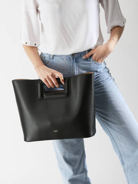 Sac Porté épaule Angele Cuir Lancel Noir angele A13361 vue secondaire 2