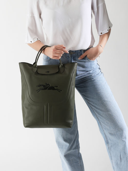 Longchamp Le pliage xtra botte Sacs porté main Vert
