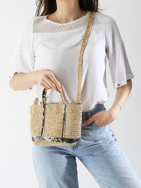 Sac Bandoulière Cabas Raphia Raphia Vanessa bruno Beige cabas raphia 30V40410 vue secondaire 1