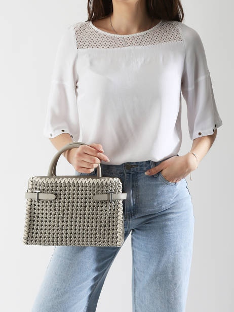 Sac Porté Main Emie Cuir Le tanneur Gris emie TEMI16M3 vue secondaire 1