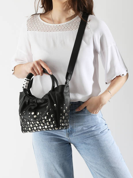Mini Cabas Domino En Cuir Sonia rykiel Noir domino SA55LE14 vue secondaire 1