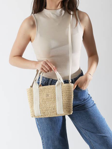Sac Porté épaule Th Spring Logo Polyurethane Tommy hilfiger Blanc th spring logo AW17199 vue secondaire 1