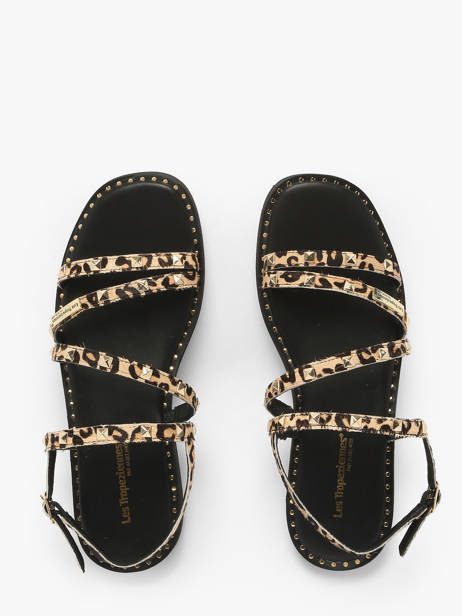 Sandales Corabel Leo En Cuir Les tropeziennes Or women CORABEL vue secondaire 3