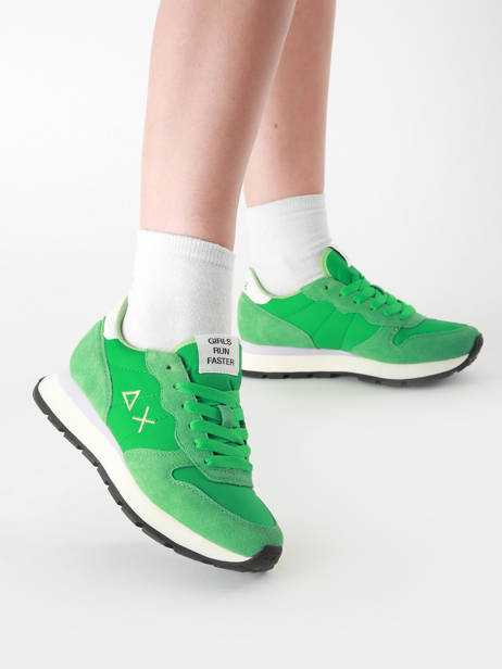 Sneakers Ally Solid Nylon Sun68 Vert women Z35201 vue secondaire 1