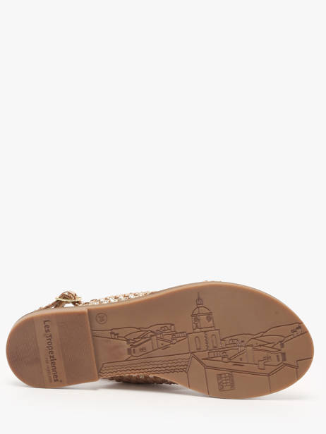 Nu-pieds Doa En Cuir Les tropeziennes Or women DOA vue secondaire 4