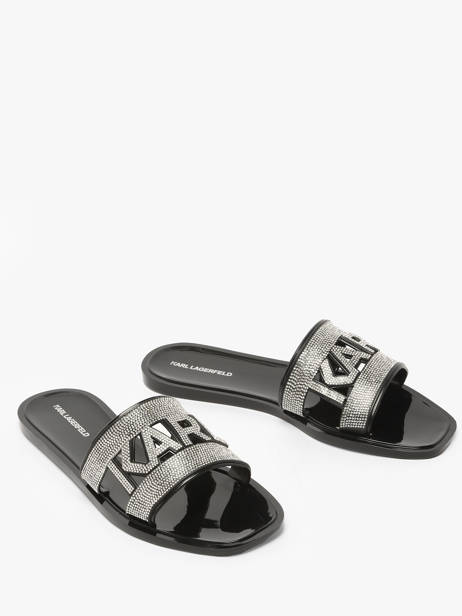Sandales Jelly Iii Sparkle Karl lagerfeld Noir women KL80005S vue secondaire 1