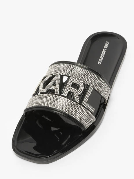 Sandales Jelly Iii Sparkle Karl lagerfeld Noir women KL80005S vue secondaire 2