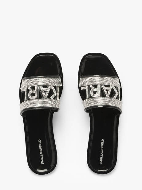 Sandales Jelly Iii Sparkle Karl lagerfeld Noir women KL80005S vue secondaire 3