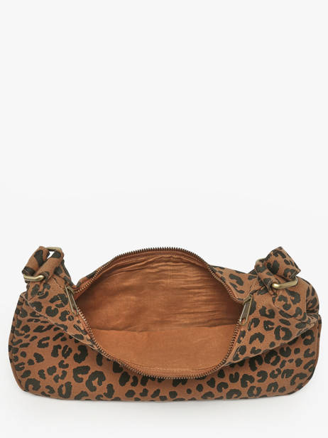 Sac Porté épaule Leopard Polyester Hindbag Marron leopard LE vue secondaire 3